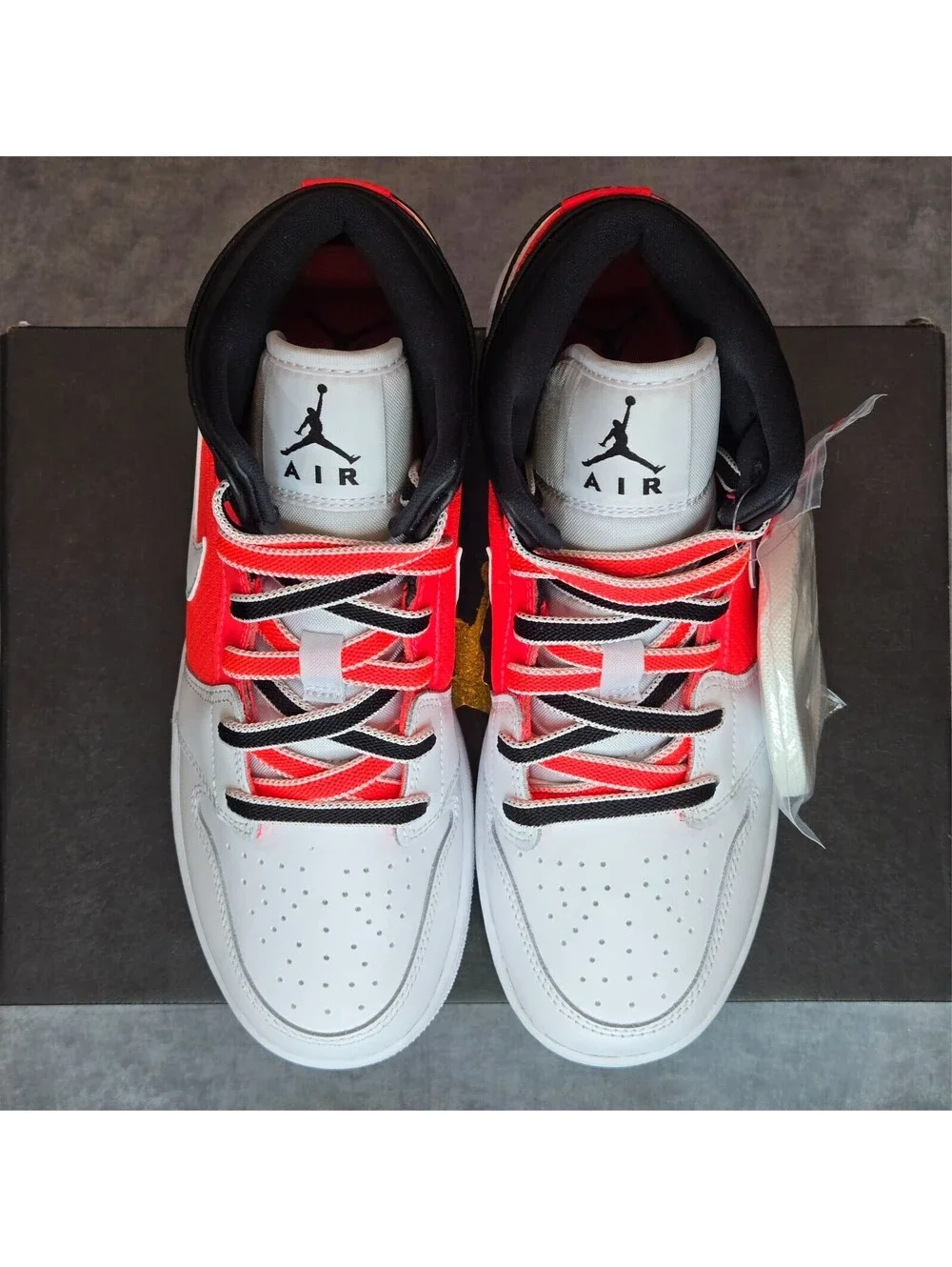 Air Jordan 1 Mid Special Edition - Black / White / Infrared 23 (FB4417-016) 5.5Y